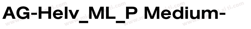 AG-Helv_ML_P Medium字体转换